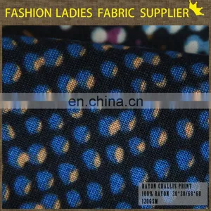 2015 New Fabric Supplier Printed Rayon Viscose Fabric Bamboo Viscose Fabric thumbnail-1