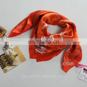 Lady Silk Scarf With Allover Animal Printed Fashion Pattern(SP429AB) thumbnail-3