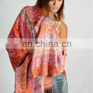 Jacquard Reviserible Use Woven Stole thumbnail-1