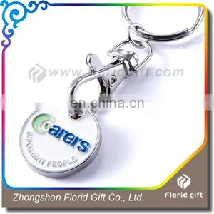 New Promotional Gift Custom Production Metal Custom Trolley Token Coin Keychain thumbnail-4