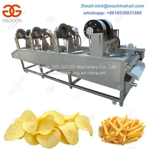 Automatic Fruit and Vegetable Cleaning and Drying Machine Line|Fried Potato Chips Drying Machine With High Efficiency thumbnail-1
