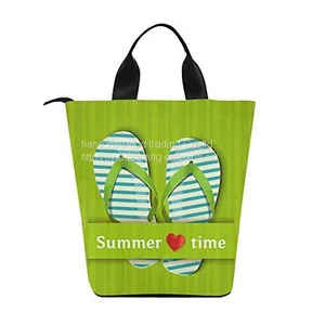 Love Summer Nylon Cylinder Lunch Bag Tote Beach Bag thumbnail-1