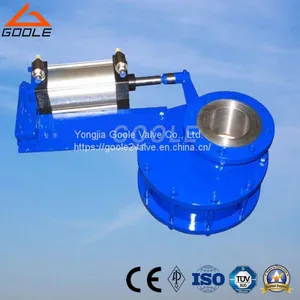 Pneumatic Ceramic Swing Discharge Gate Valve (GBZ644TC) thumbnail-1