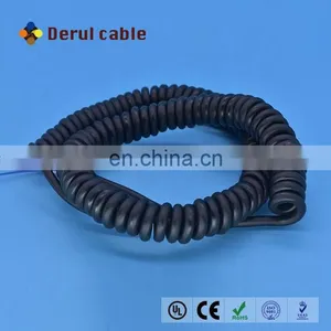 Elastomeric Power Cables Cnc Spiral Cable Spring Wire Coiled Cable thumbnail-2
