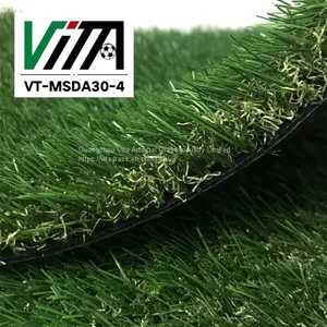 PP+PE Artificial Grass Waterproof Landscape Lawn for Home Garden Grass VT-MSDA30-4 thumbnail-1