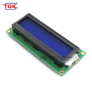 Lcd 16X1 Display Backlit Intercom Stn Character Blue/yellow-green Monochrome Display Screen 1601 Lcd Module thumbnail-5