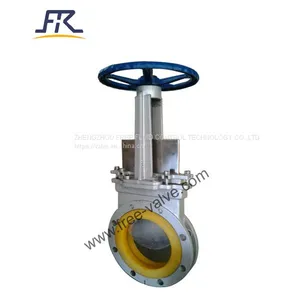 DN50 Wear Resistant Polyurethane Lined Industrial Knife Gate Valve thumbnail-2