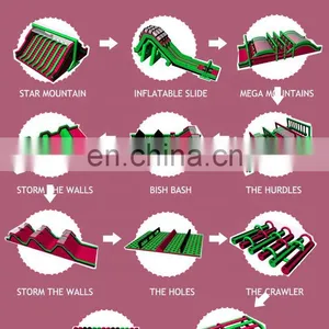 Outdoor Indoor Kids Inflatable Obstacle Course Equipment for Kids Adults thumbnail-4