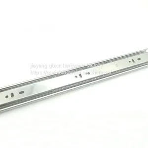GXS4512 High Quality 45mm Width Rough Surface With Line 3 Fold Ball Bearing Drawer Slide Furniture Channels thumbnail-2