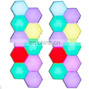 Modular DIY LED Hexagonal Quantum Magnetic Wall Light thumbnail-1