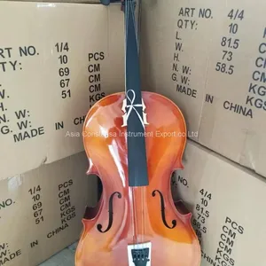 Factory Hot Sale Brand Flamed Student Handmade Maple and Spruce Cello The Back of a Cello is Often Made of One or Two Cut Pieces of Solid Maple, and Maple is Also Used for the Sides and Neck thumbnail-5