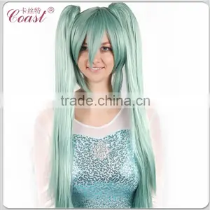Beauty Long Light Blue Two Ponytail Cosplay Wig thumbnail-1