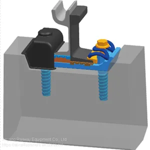 Tram Rail Fastening System(Rail Fastener) for Metro Railway Track Fixing thumbnail-3