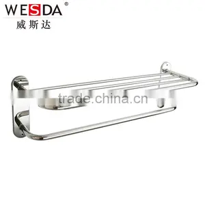 Wesda Made in China Stainless Steel Shelf Towel Rack Bathroom 8627 thumbnail-1