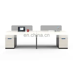 Contemporary Luxury Office Furniture White Manager Desk Executive Modern Computer Office Desk With Drawer thumbnail-4