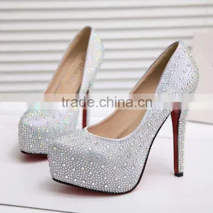 C71594A Women Wedding Shoes Ladies Wholesale High Heel Elegant Evening Shoes thumbnail-4