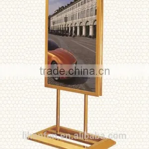 LED Display Stand Sign/Stainless Steels Floor Stand/Light Emitting Diode Pop Board_advertising Stand Signs thumbnail-1