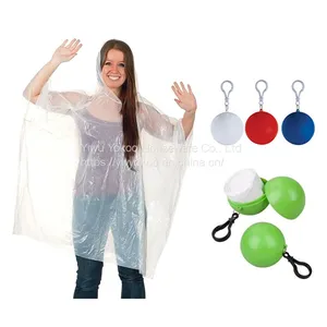 Disposable Key Chain Ball Ponchos With Custom Logo for Promotion thumbnail-1