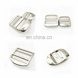 Tri-glide Adjustable Bag Adjuster Custom Ladder Lock Bag Metal Buckle For Backpack thumbnail-5