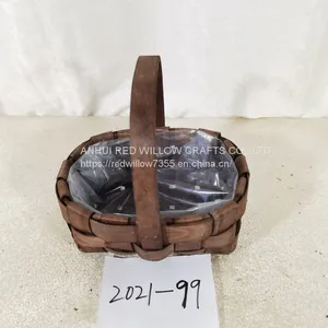 Best Selling Wood Chips Storage Basket With Handles thumbnail-1
