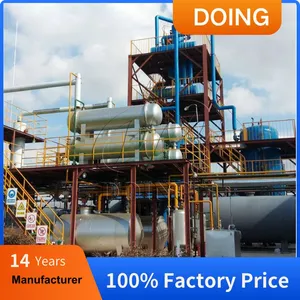 DY-D-0.1-14TPD Used Motor Engine Oil Distillation Machine Refine Crude Pyrolysis Oil to Diesel Refinery Plant thumbnail-4