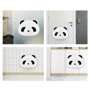 MEOW LOVE Panda-Shaped Cat Scraper The Cat Corrugated Scraper of The Vertical Can Be Attached Wall Decorate Without Shavings. thumbnail-3