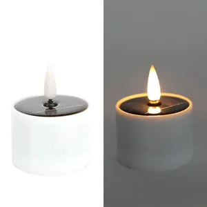 Solar Garden Light Outdoor Waterproof Home Nightlight Garden Decoration Tabletop Balcony Decoration Candle Flame Light thumbnail-4