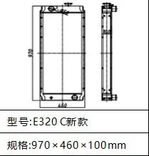 Heat Exchangers System Cooling For CAT Caterpillar E320A E320B E320C E320D Radiator Factory thumbnail-4