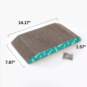 MEOW LOVE Cat Scraper Board Side Cat Scraper Pad After Cat Scraper Design Triangle thumbnail-2