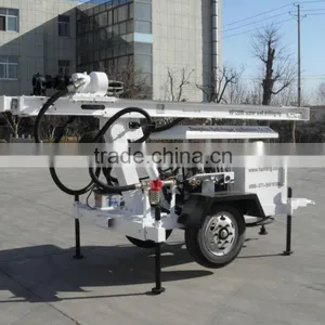 Smart Drilling Rig !!! HF120W Portable Water Well Drilling Rig , thumbnail-1