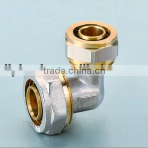 Nickel Plating Brass Reducing Elbow for Pex-al-pex Pipe thumbnail-1