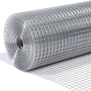 Factory Galvanized Iron Wire Mesh Roll Square Hole Welded Steel Chicken Cage Mesh With PVC Coating thumbnail-2