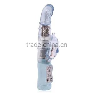 2016 Top Quality G-Spot Silicone Vibrator Dual Motors Stimulation Packed Clitoral Massager thumbnail-1