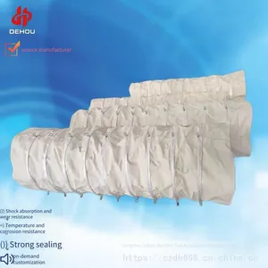 Canvas Telescopic Cloth Bag, Wear-resistant, for Dry Ash and Cement Tanker Unloading Telescopic Joint, Telescopic Cloth Bag for Cement Bulk Loader thumbnail-1