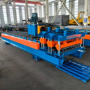 Roof Panel Glazed Tile Machine, Antique Architectural Glazed Tile Roll Forming Machine thumbnail-1