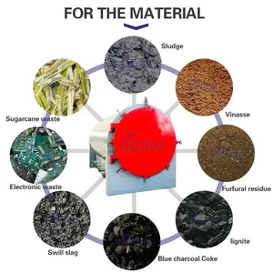 Coffee Husk Coconut Shell Charcoal Making Machine Carbonization Furnace EPC thumbnail-5
