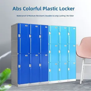 Armario de Almacenamiento de Plástico ABS, Resistente a la Corrosión, Taquilla Inteligente de Plástico ABS thumbnail-3