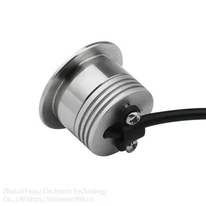 1w Low-voltage Led Floor Lamp, Led Deck Lamp, Led rv Lamp, Pndb-1w-b Flat Round 304 Stainless Steel Surface Floor Lamp Wall thumbnail-2