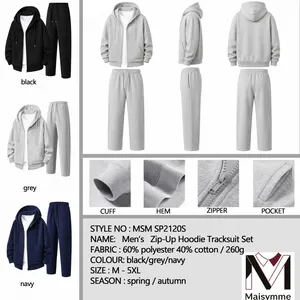 Men's Zip-up Hoodie Tracksuit Set thumbnail-1