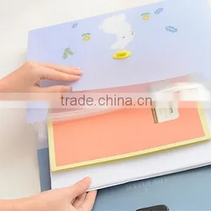 Lovely& Delicate Style A4 Colorful Pvc Expanding File Folder With Handle Suitable Office Lady Supplier's Choice thumbnail-6