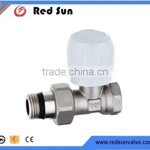 HR5050 Brass Drain Angle Chrome Radiation Valve thumbnail-1