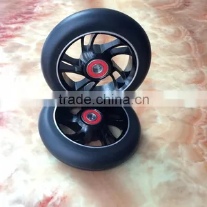 110 mm Black Scooter Wheels With Black Metal Core for Apex Scooters thumbnail-1