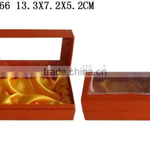Factory Customized Red Paper Perfume Gift Packing Box With Window thumbnail-1