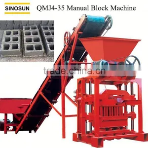 Small Hollow Block Making Machine QMJ4-35 thumbnail-1
