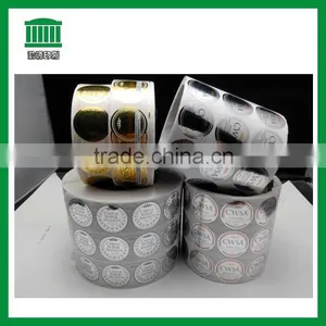 Horizon Manufacturer Bright Silver Sticker Labels for Wine thumbnail-1