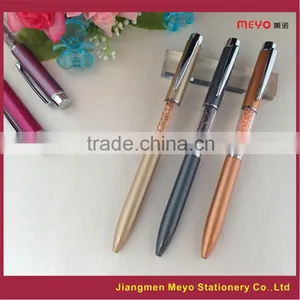 Fancy Logo Printing Custom Made Crystal Filled Pens Quality Choice thumbnail-1
