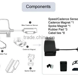 Waterproof Bluetooth Bicycle Computer, Bicycle Cadence Sensor, Bicycle Speedometer thumbnail-6