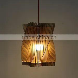 LED Pendant Light JK-8005B-28 Wood Pendant Lamp for Hotel Restaurant Projects Decoration thumbnail-6