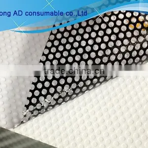 New Design One Way Vision for Outdoor Advertising Printing 160g One Way Vision Window Screen Perforated Paper for Wholesales thumbnail-1