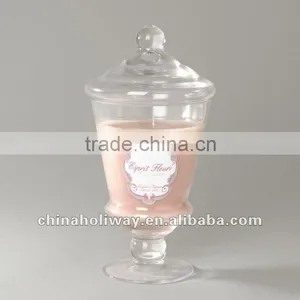 Heritage Pink Candy Jar Candle, Candle Glass thumbnail-1